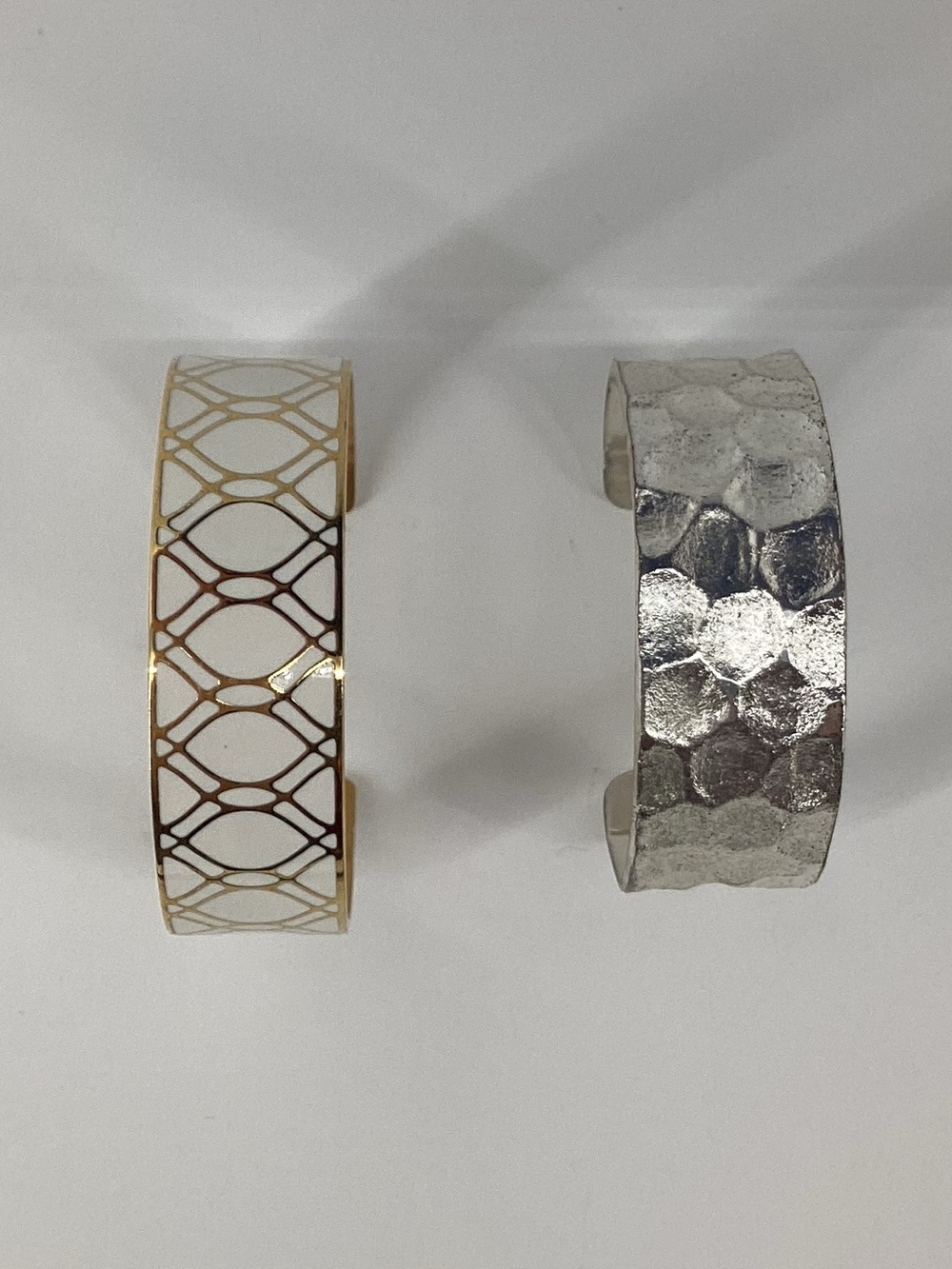 Rustic Cuff Gold and Silver Cuff Bracelet Set